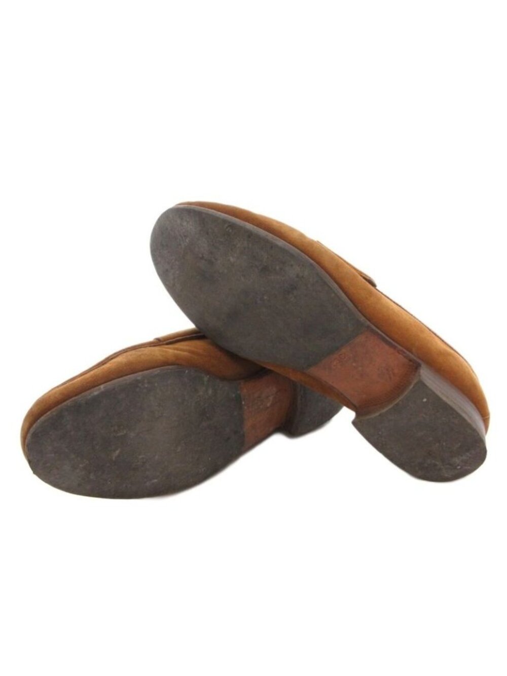 Gucci Horsebit Loafers Suede Gold 36 Brown - Picture 6 of 9